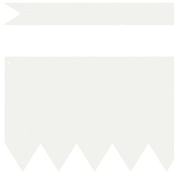 Bordures de jardin 30 pcs Blanc 100x0.5x20 cm Plastique 