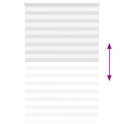 Store zèbre blanc 145x230 cm largeur du tissu 140,9cm polyester 