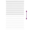 Store zèbre blanc 145x230 cm largeur du tissu 140,9cm polyester 