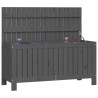 Boîte de rangement de jardin Gris 108x42,5x54 cm Bois de pin 
