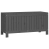 Boîte de rangement de jardin Gris 108x42,5x54 cm Bois de pin 