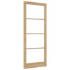 porte intérieure avec verre "ORKDAL" 93x232x4 cm en bois massif de pin 