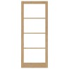 porte intérieure avec verre "ORKDAL" 93x232x4 cm en bois massif de pin 