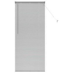 Store de Fenêtre avec des rideaux Argenté 80 x 175 cm Aluminium 