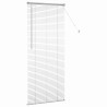 Store de Fenêtre avec des rideaux Argenté 80 x 175 cm Aluminium 