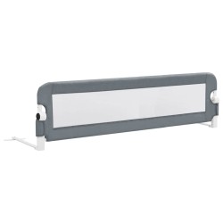 Barrière de lit enfant Gris 150x42 cm Polyester 
