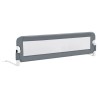 Barrière de lit enfant Gris 150x42 cm Polyester 