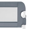 Barrière de lit enfant Gris 150x42 cm Polyester 