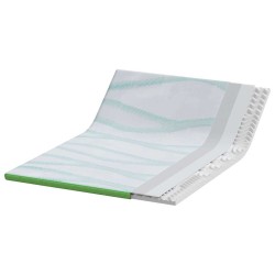 Coussins de Matelas Blanc et vert 160 x 200 cm 