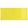 Dosseret de cuisine Jaune 110x50x0,6 cm en verre trempé 