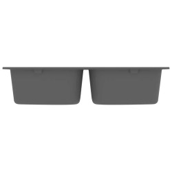 Évier de cuisine Gris 760x480x184 mm Granit 