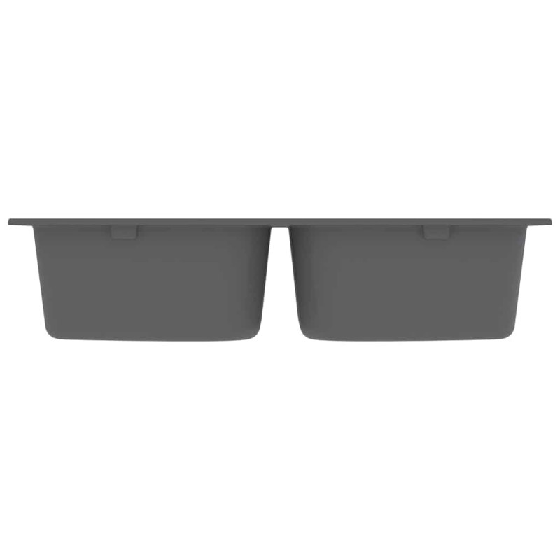 Évier de cuisine Gris 760x480x184 mm Granit 