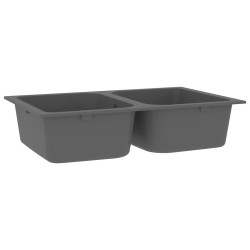 Évier de cuisine Gris 760x480x184 mm Granit 
