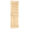 Porte coulissante et kit de quincaillerie 70x210 cm pin massif 