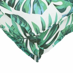 Coussin de palette pour siège motif feuille 50x50x12 cm en tissu Oxford 