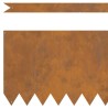 Bordures de Jardin 20 pcs 100x0.5x30 cm Acier Weathering 