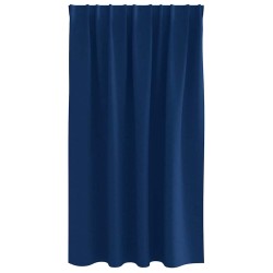Rideaux 2 pcs Bleu foncé 140 x 140 cm Polyester 