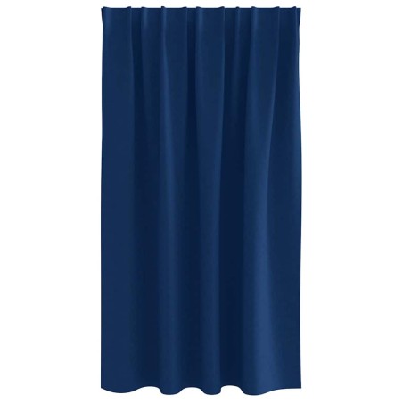 Rideaux 2 pcs Bleu foncé 140 x 140 cm Polyester 