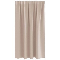 Rideaux avec des rideaux 2 pcs Taupe 140 x 140 cm Polyester 
