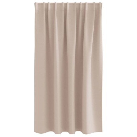 Rideaux avec des rideaux 2 pcs Taupe 140 x 140 cm Polyester 