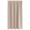 Rideaux avec des rideaux 2 pcs Taupe 140 x 140 cm Polyester 