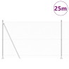 Set de Clôture Set de 2 Acier galvanisé 25 x 1,5 m Durable 