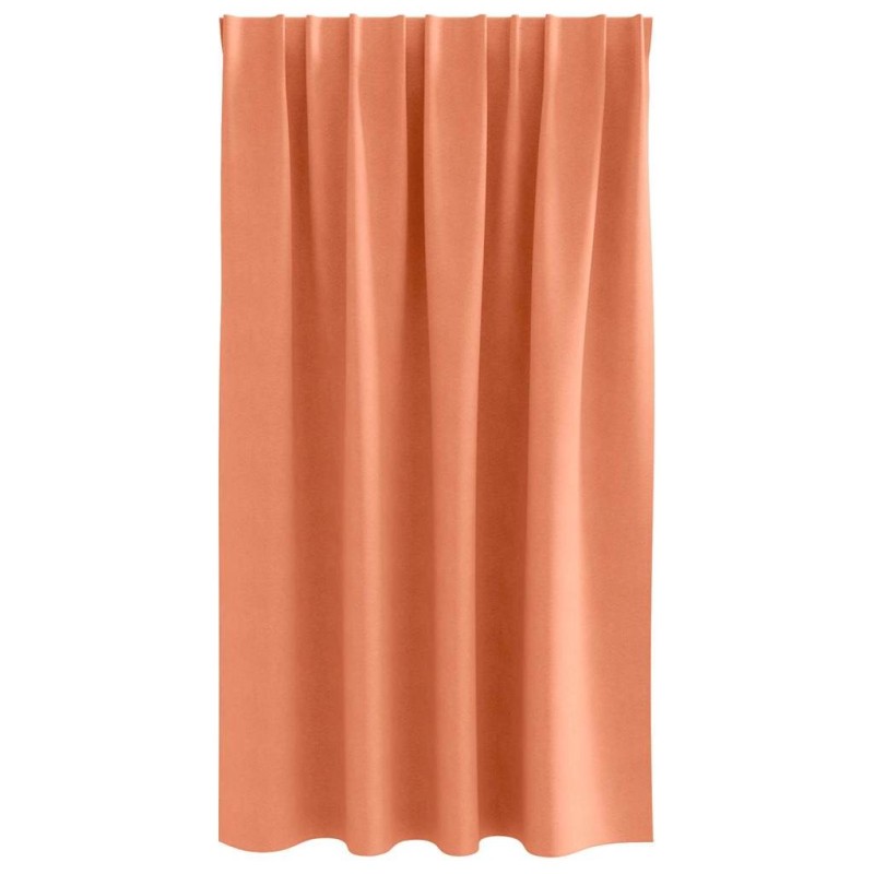 Rideaux 2 pcs Couleur terre cuite 140 x 140 cm Polyester 