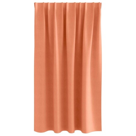 Rideaux 2 pcs Couleur terre cuite 140 x 140 cm Polyester 