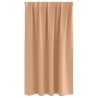 Rideaux 2 pcs Marron clair 140 x 140 cm Polyester 