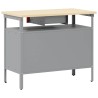 Banc de travail avec porte verrouillable Rouge 100x55x85 cm Acier 