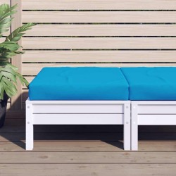 Coussin de palette bleu clair 60x60x9,5 cm tissu oxford 