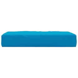 Coussin de palette bleu clair 60x60x9,5 cm tissu oxford 
