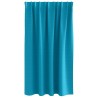 Rideaux avec des rideaux 2 pcs Turquoise 140 x 140 cm Polyester 