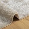 Tapis ISTAN à poils longs aspect brillant beige 120x170 cm 