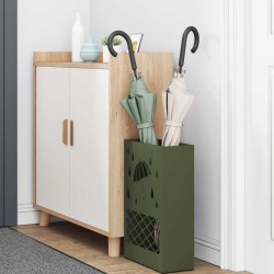 Support de parapluie vert olive, 28x12x41 cm, Acier 