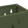 Support de parapluie vert olive, 28x12x41 cm, Acier 