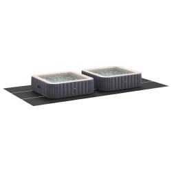 Couverture de piscine rectangulaire Noire PVC 750 x 372 cm 