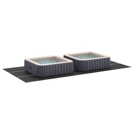 Couverture de piscine rectangulaire Noire PVC 750 x 372 cm 