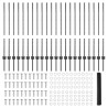 Pieux de Clôture 22 pcs U-Channel Gris 100 cm Acier 