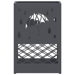 Support de parapluie anthracite en acier 28x12x41 cm 