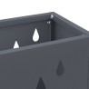 Support de parapluie anthracite en acier 28x12x41 cm 