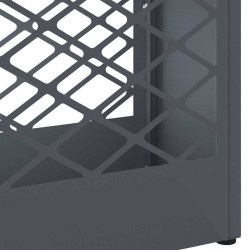 Support de parapluie anthracite en acier 28x12x41 cm 