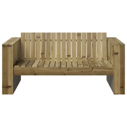Canapé de jardin 2 places 134x60x62 cm Bois de pin traité 