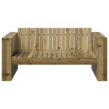 Canapé de jardin 2 places 134x60x62 cm Bois de pin traité 