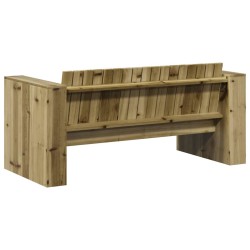 Canapé de jardin 2 places 134x60x62 cm Bois de pin traité 