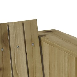 Canapé de jardin 2 places 134x60x62 cm Bois de pin traité 