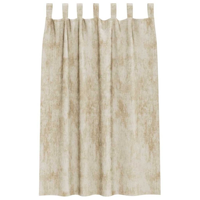 Rideaux en Velours 2 pcs avec Œillets Crème 175x140 cm 