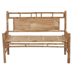 Banc de jardin avec coussin 120 cm Bambou 