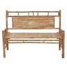 Banc de jardin avec coussin 120 cm Bambou 