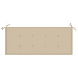 Banc de jardin avec coussin 120 cm Bambou 